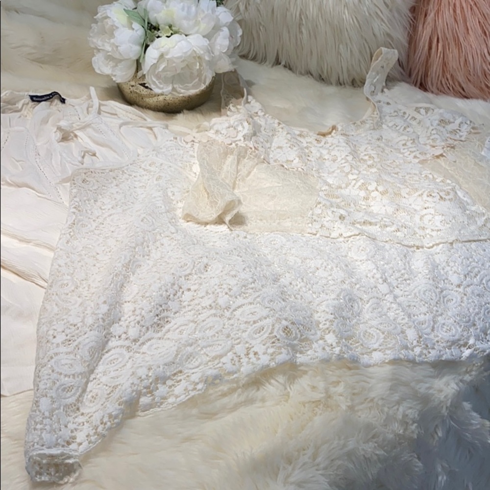 3 Blusas color crema
